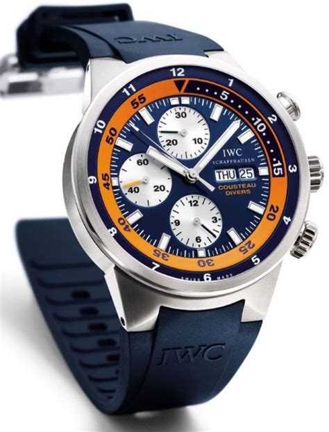 iwc aquatimer chronograph cousteau|iwc aquatimer chronograph cousteau divers.